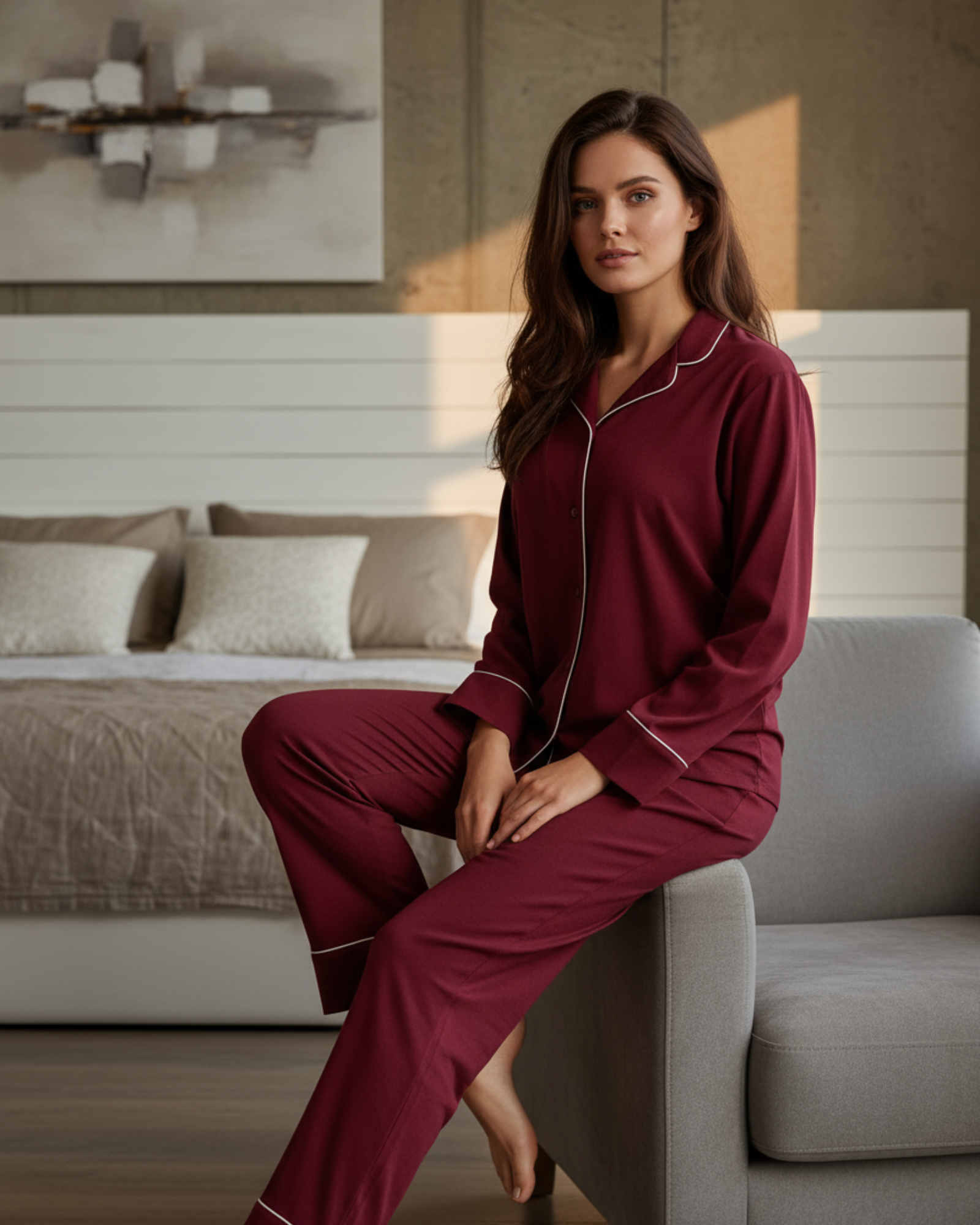 Red Dhalia Classic Pyjamas