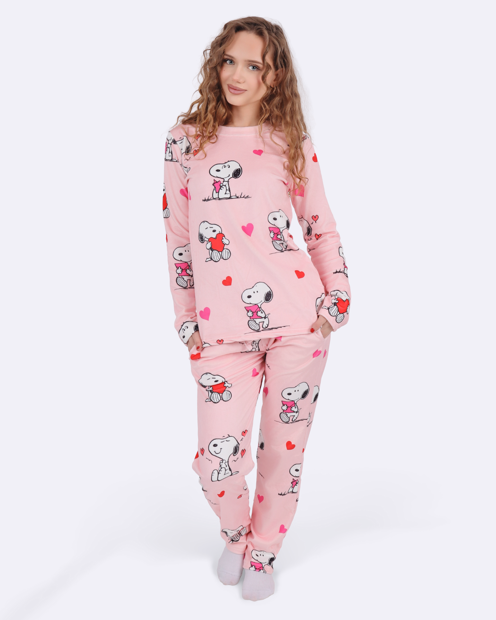 Snoopy Hearts Velvet Pyjamas