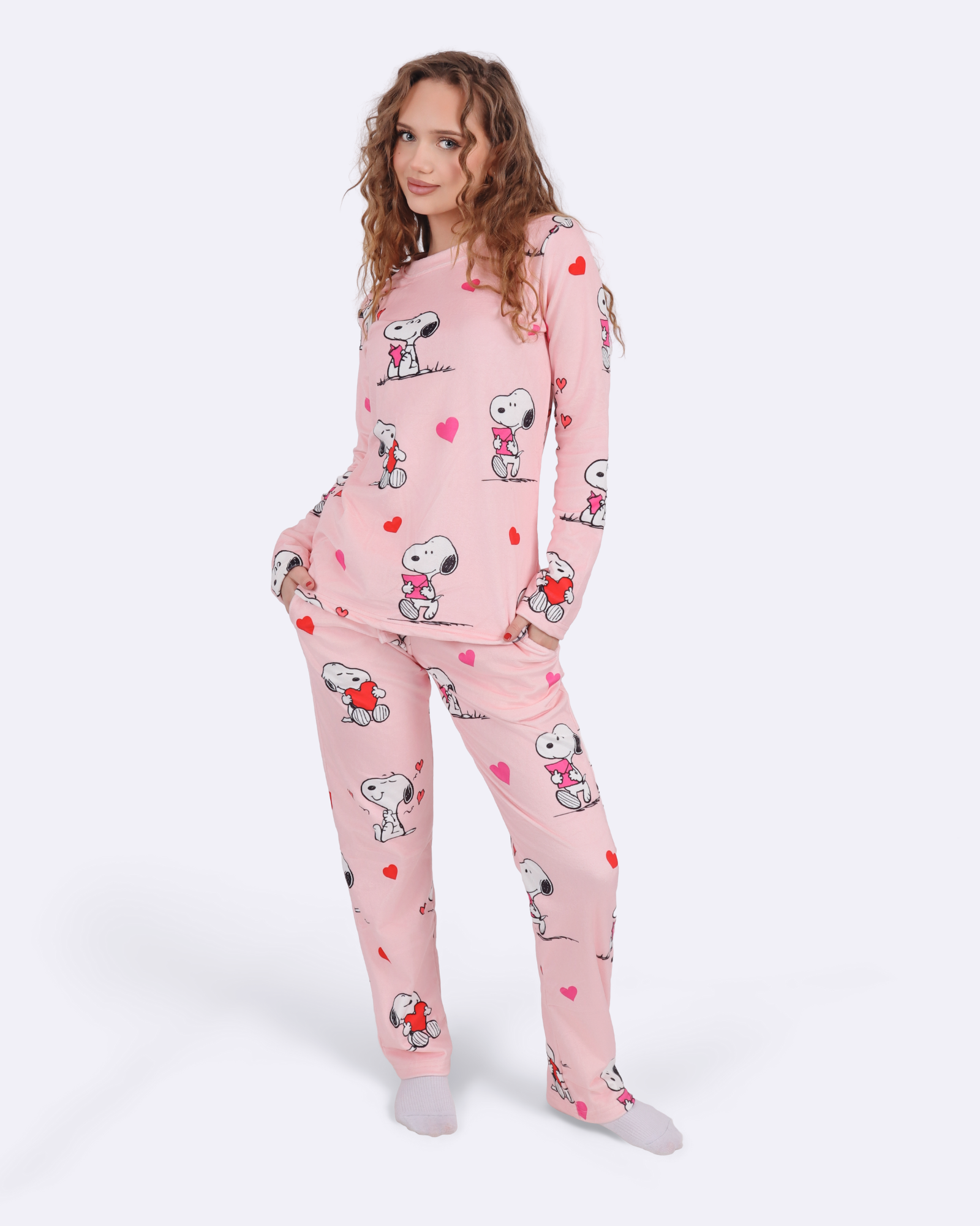 Snoopy Hearts Velvet Pyjamas