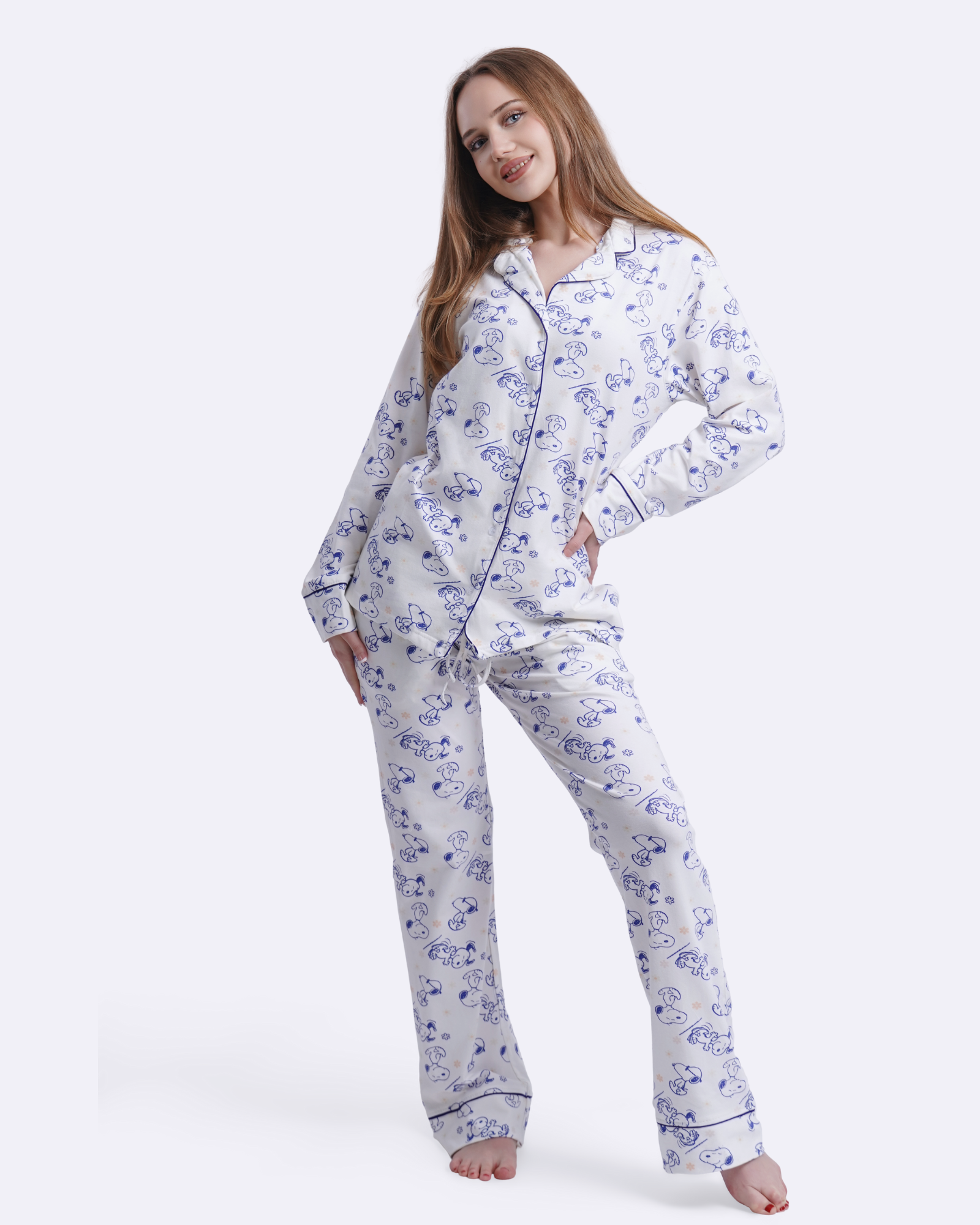 Snoopy Blue Classic Pyjamas
