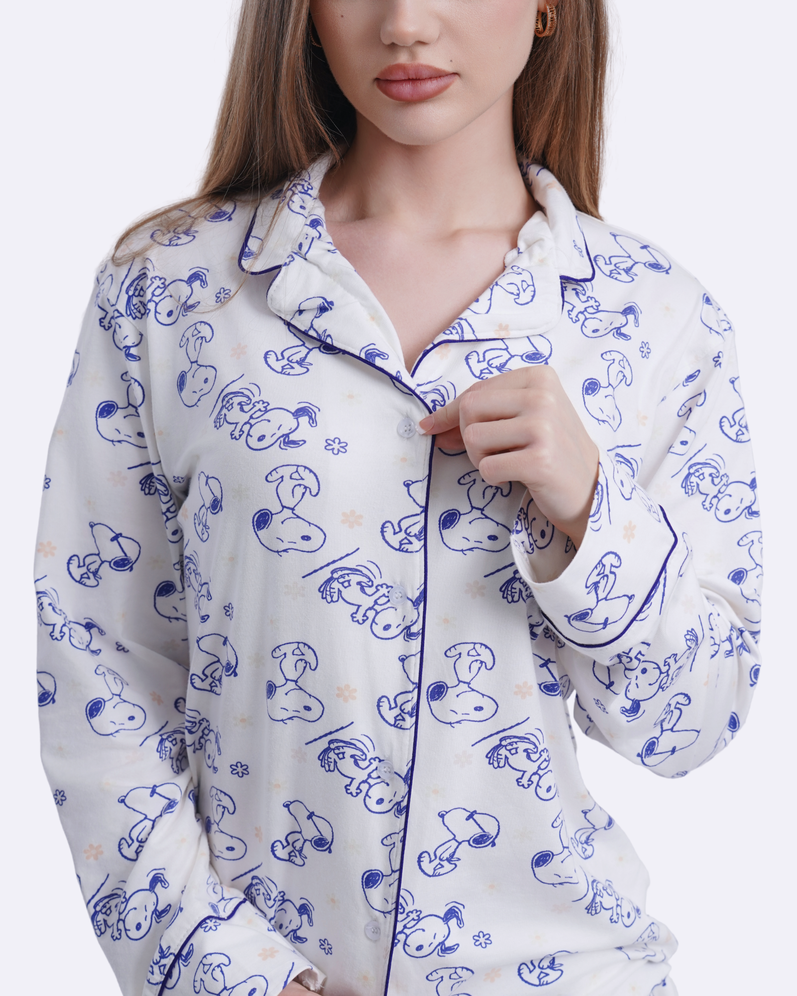 Snoopy Blue Classic Pyjamas