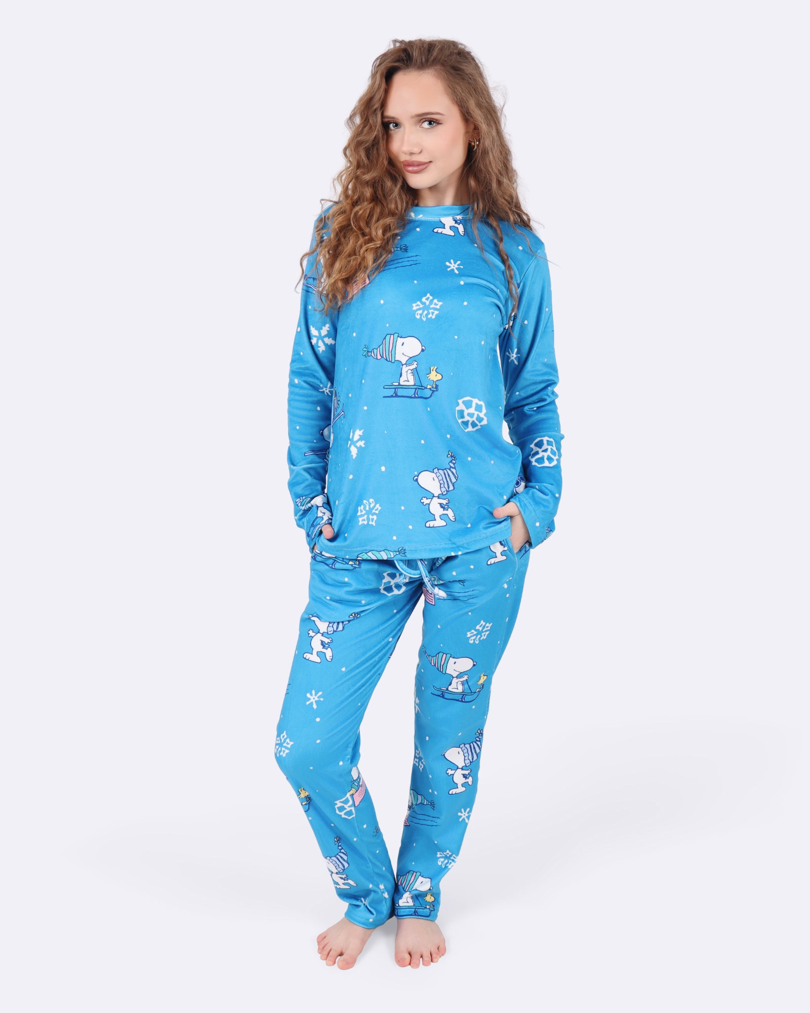 Snoopy Ski Velvet Pyjamas