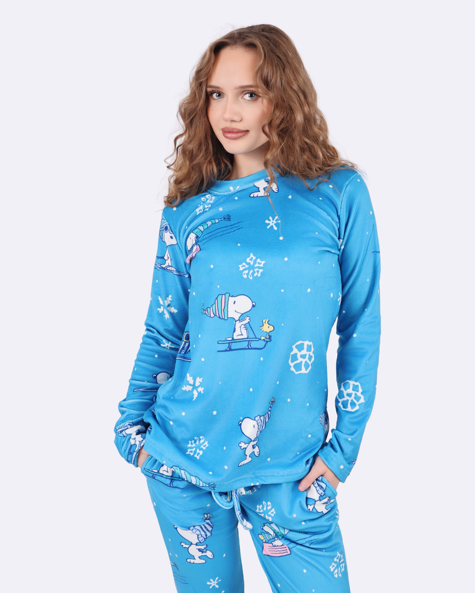 Snoopy Ski Velvet Pyjamas