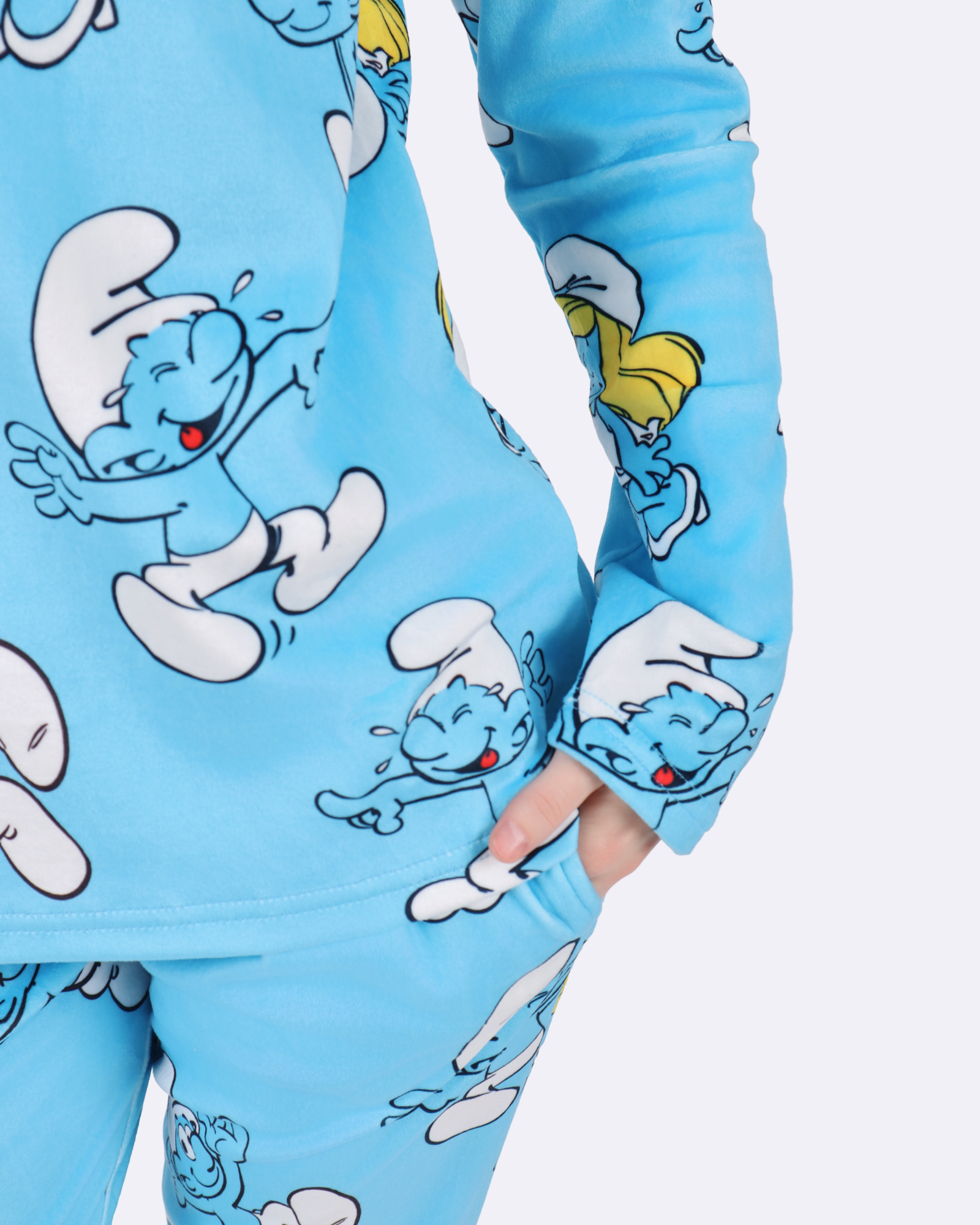 Smurfs Blue Velvet Pyjamas