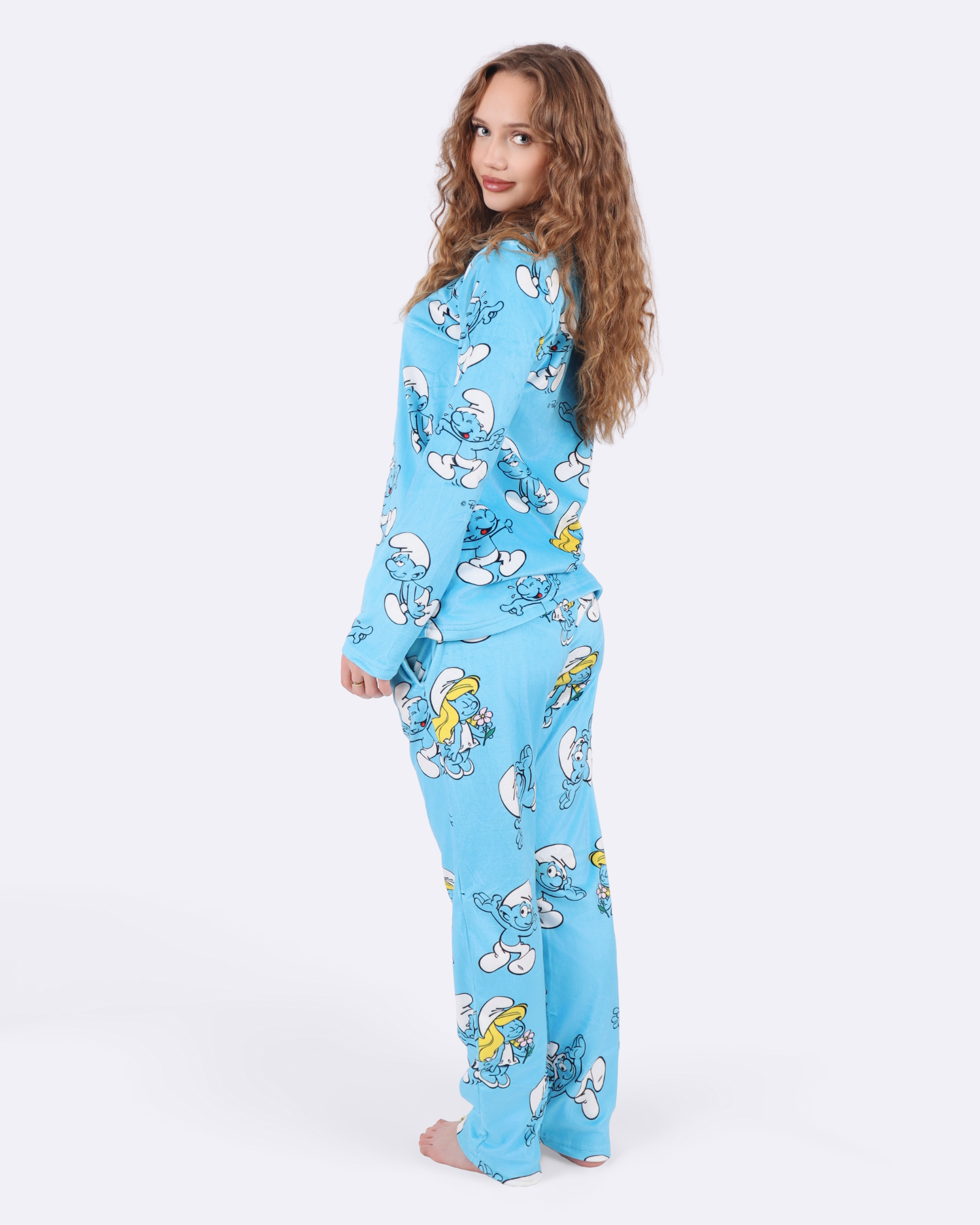 Smurfs Blue Velvet Pyjamas