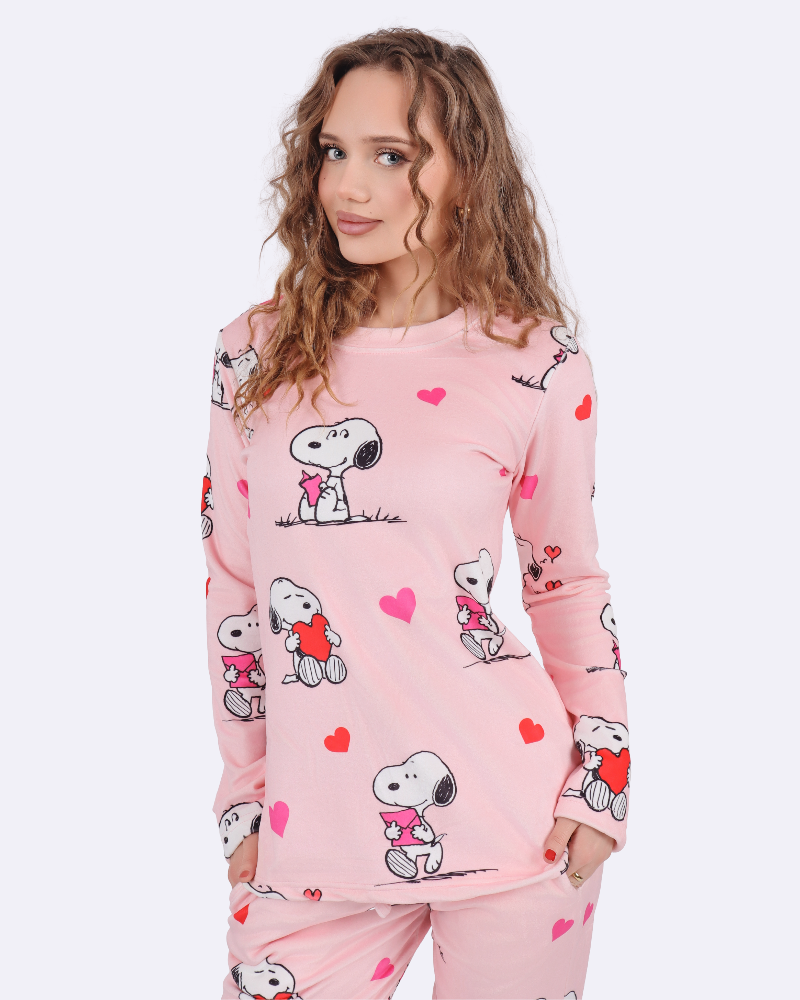 Snoopy Hearts Velvet Pyjamas